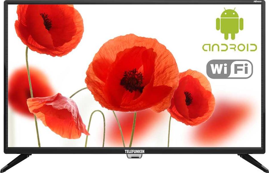 Телевизор LED 32 TELEFUNKEN TF-LED32S86T2S Черный, HD READY, Wi-Fi, SMART TV, HDMI, USB, DVB-T/DVB-T2/DVB-C/DVB-S/DVB-S2