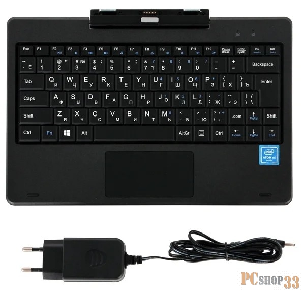 IRBIS TW51, 10,1 (1280*800IPS), Intel Atom Z3735G 4x1.83Ghz, 1024MB, 32GB, cam 2.0MPx + 0,3MPx, Wi-Fi, 5300mAh, Plastic, Hard keyboard, Black, Window