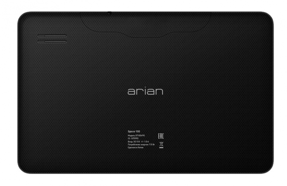Планшет Arian Space 100 SC7731C (1.3) 4C/RAM512Mb/ROM4Gb 10.1 TN 1024x600/3G/Android 7.0/черный/0.3