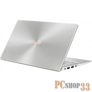Ноутбук Asus Zenbook UX333FN-A3105T Core i5 8265U/8Gb/SSD256Gb/nVidia GeForce Mx150 2Gb/13.3/FHD (1920x1080)/Windows 10/silver/WiFi/BT/Cam/Bag