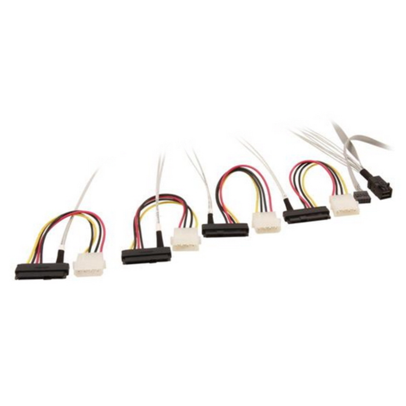 Кабель-переходник SFF-8643->4xSFF-8482 Adaptec ACK-I-HDmSAS-4SAS-SB-0.8M (0.8м)