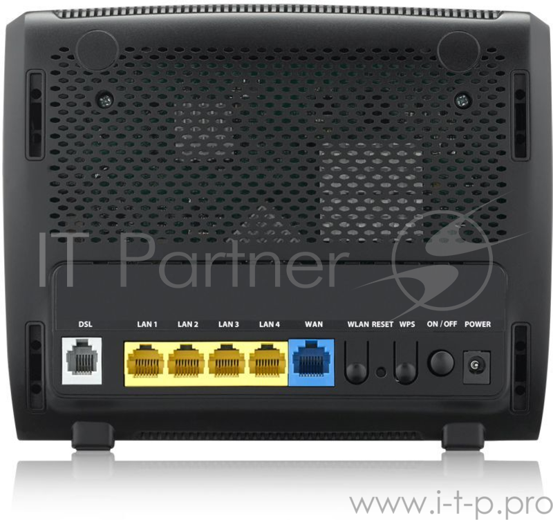 Сетевое оборудование ZyXEL VMG3925-B10B-EU03V1F Wi-Fi роутер VDSL2/ADSL2+ Zyxel VMG3925-B10B, 2xWAN (GE RJ-45 и RJ-11), Annex A, profile 17a/30a, 802.11a/b/g/n/ac (2,4 + 5 ГГц) до 300+1300 Мбит/сек, 4xLAN GE, 1xUSB2.0