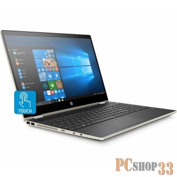 Ноутбук HP Pavilion x360 15-dq0001ur Core i3 8145U/4Gb/SSD256Gb/Intel UHD Graphics 620/15.6/IPS/Touch/FHD (1920x1080)/Windows 10/gold/WiFi/BT/Cam