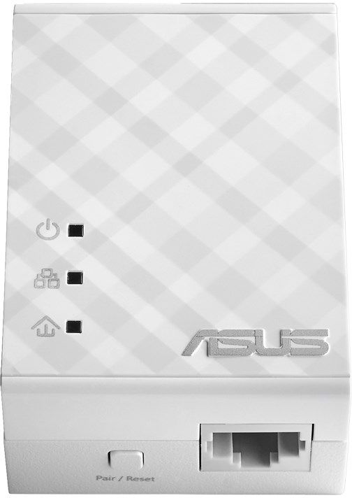 Сетевое оборудование ASUS PL-N12 (KIT) powerline extender, Wi-Fi N300, AV500, 2 ports, no configuration, compatible with other brands' adapters