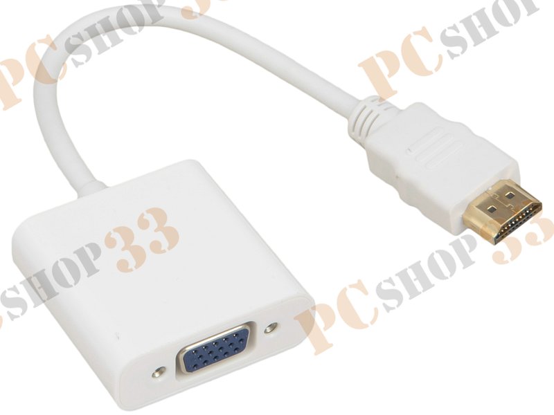 Кабель-переходник HDMI->D-Sub(F)+аудио Espada E HDMI M-VGAF 20 (0.2м)