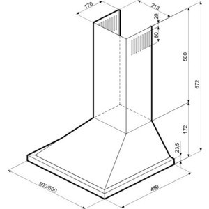 Воздухоочиститель Krona Bella 500 white push button