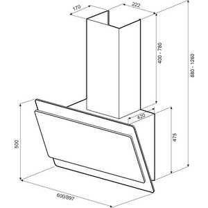 Воздухоочиститель Krona ANGELICA 600 black sensor