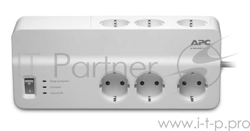 Сетевые фильтры APC PM6-RS сетевой фильтр 2м, белый