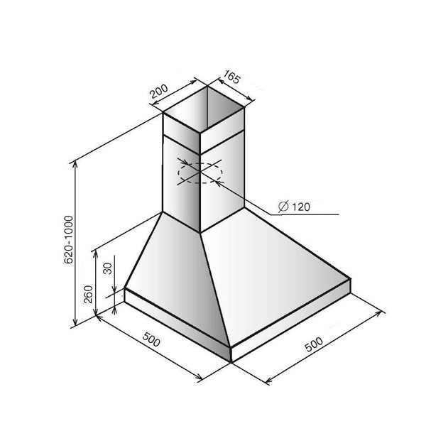 Вытяжка каминная Эликор Вента 50П-430-К3Д ваниль
