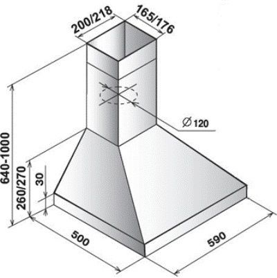 Вытяжка купольная Эликор Вента 60Н-430-П3Л нерж.