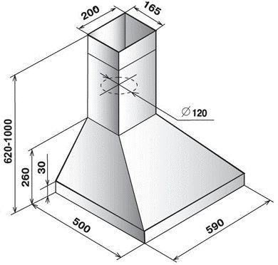 Вытяжка купольная Эликор Вента 60П-430-ПЗЛ молоко/рейлинг золото