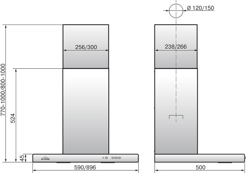 Вытяжка Эликор Квадра 60П-430-К3Д белый