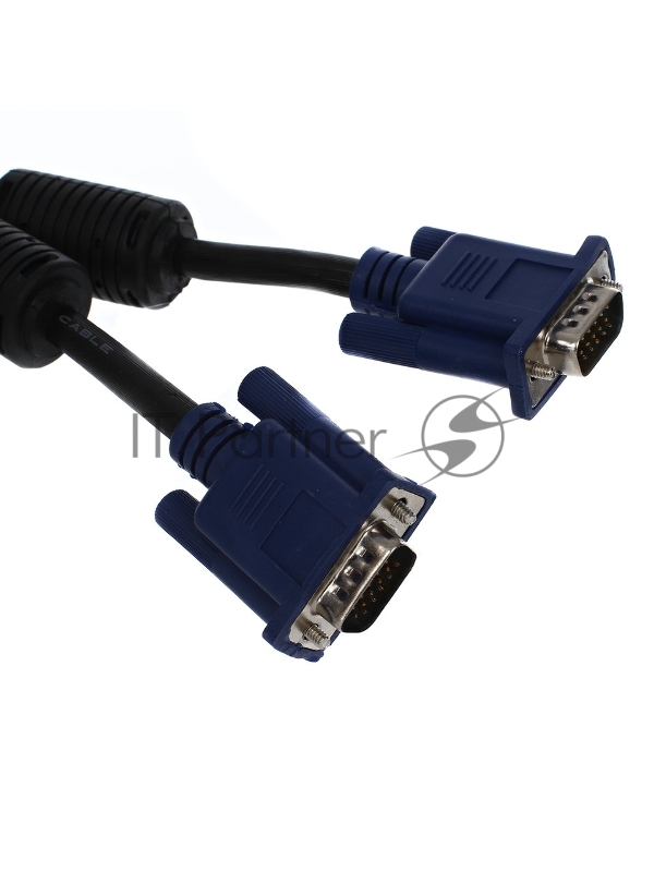 Кабель VCOM VVG6448-50MC Кабель монитор-SVGA card (15M-15M) 50м 2 фильтра