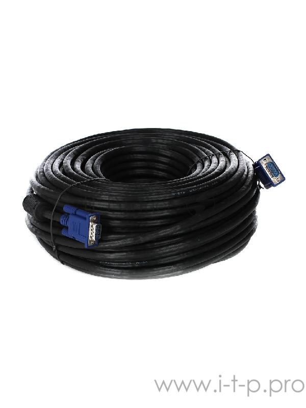 Кабель VCOM VVG6448-40MC Кабель монитор-SVGA card (15M-15M) 40м 2 фильтра