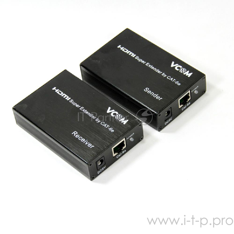 Переходник VCOM DD471 Удлинитель HDMI по витой паре до 60м extender VCOM DD471 +2б.п.