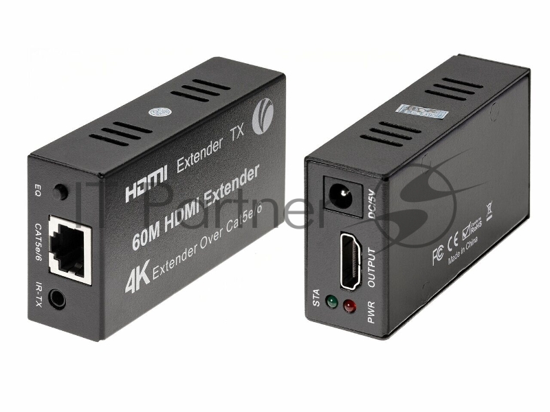 Переходник VCOM DD471 Удлинитель HDMI по витой паре до 60м extender VCOM DD471 +2б.п.