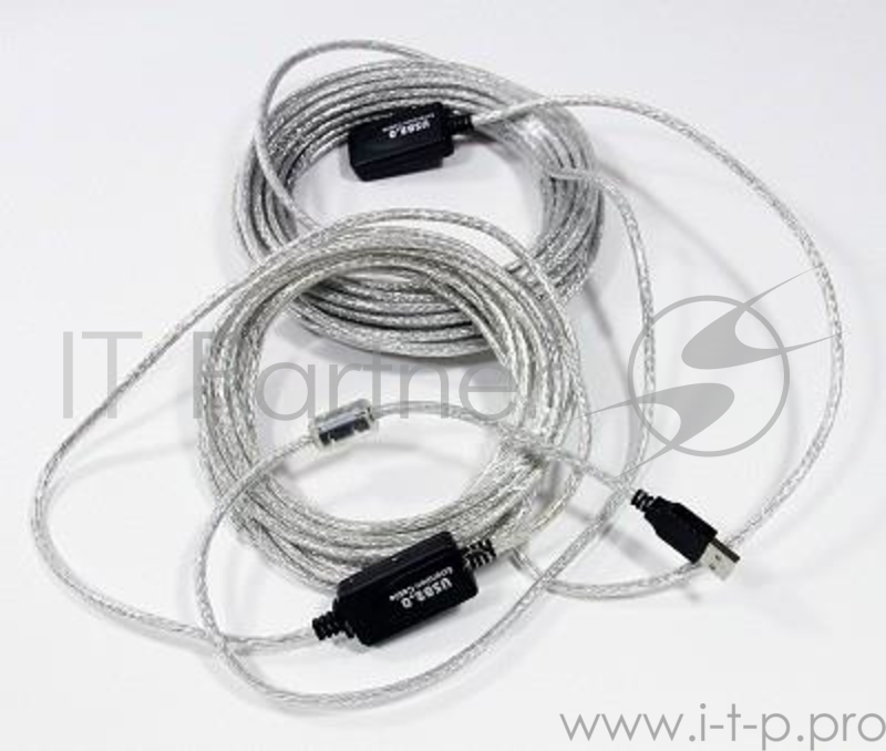 Кабель VCOM VUS7049-10M Кабель-адаптер USB2.0-repeater, удлинительный активный Am--Af 10м