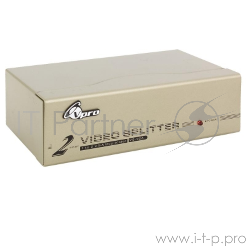 Разветвитель VCOM VDS8015 Разветвитель VGA 1-2-port (VGA15M+2VGA15F)+б.п.