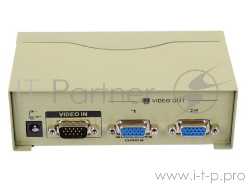 Разветвитель VCOM VDS8015 Разветвитель VGA 1-2-port (VGA15M+2VGA15F)+б.п.
