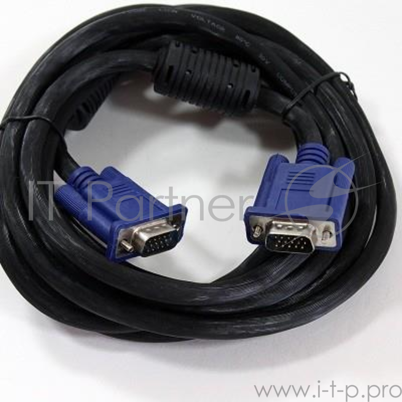 Кабель VCOM VVG6448-3M(O) Кабель монитор-SVGA card (15M-15M) 3.0м 2 фильтра