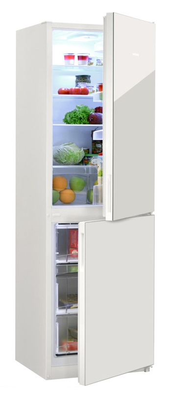 Холодильник NORDFROST NRG 119 042 белое стекло (двухкамерный)