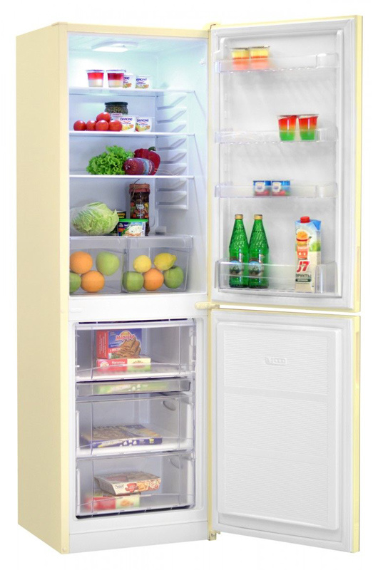 Холодильник NORDFROST NRG 119 742 бежевый стекло (двухкамерный)