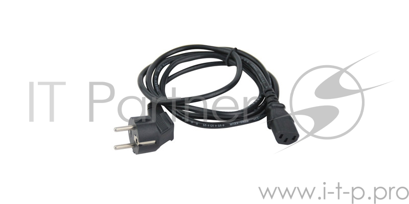 Кабель VCOM CE021-3M Кабель компьютер-розетка 220V (EURO) VDE 3G0,5mm2 3 метра