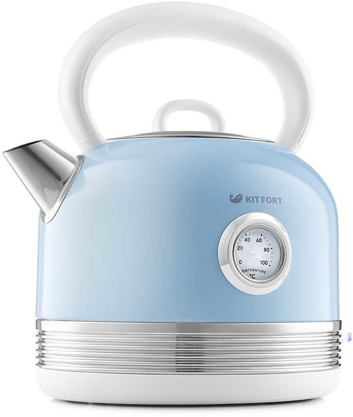 Чайник электрический Kitfort КТ-634-4 1.7л. 2150Вт голубой (корпус: пластик)