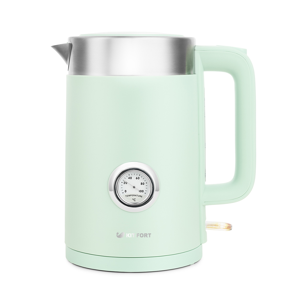 Чайник электрический Kitfort КТ-659-2 1.7л. 2200Вт зеленый (корпус: пластик)