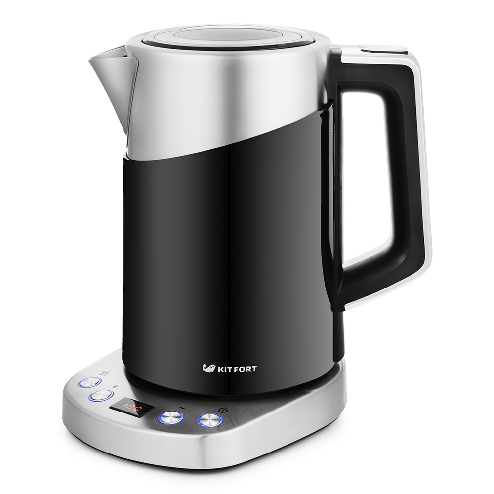 Чайник электрический Kitfort КТ-660-2 1.7л. 2200Вт черный (корпус: пластик)