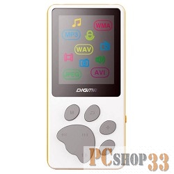 Плеер 386648 Плеер Flash Digma S3 4Gb белый/оранжевый/1.8