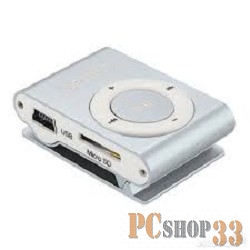 Плеер Perfeo цифровой аудио плеер Music Clip Titanium, серебрянный (VI-M001 Silver)