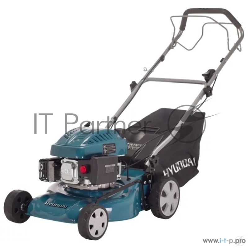 Газонокосилка HYUNDAI L 4310S Бензиновая газонокосилка { двигатель HYUNDAI ICV150,4-х такт, 3,5 л.с./149 см3, 43 см, 225-75 мм, 32 кг }