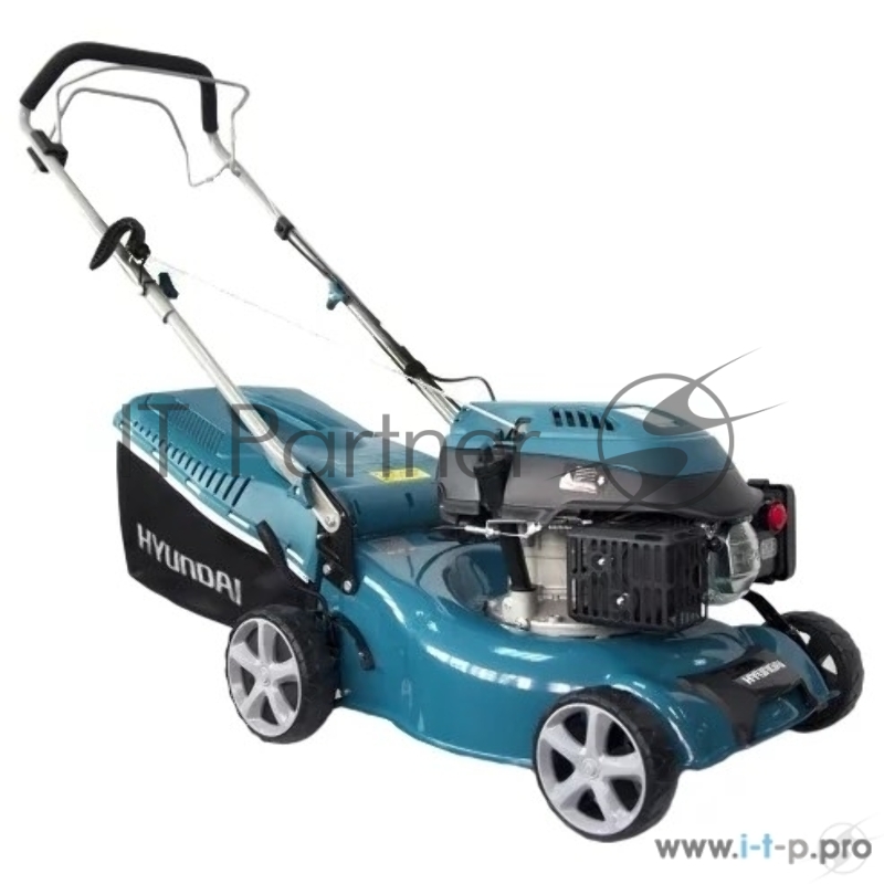 Газонокосилка HYUNDAI L 4310S Бензиновая газонокосилка { двигатель HYUNDAI ICV150,4-х такт, 3,5 л.с./149 см3, 43 см, 225-75 мм, 32 кг }