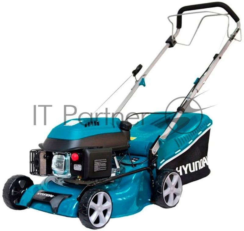 Газонокосилка HYUNDAI L 4310S Бензиновая газонокосилка { двигатель HYUNDAI ICV150,4-х такт, 3,5 л.с./149 см3, 43 см, 225-75 мм, 32 кг }