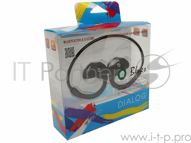 Наушники Dialog BLUES HS-20BT, черная {Гарнитура bluetooth}