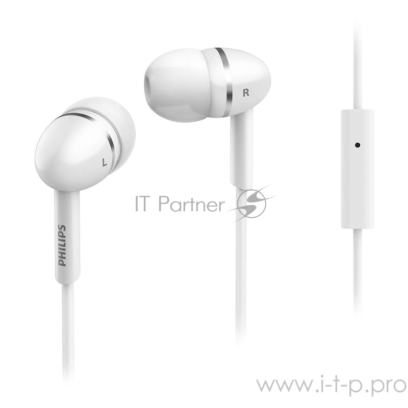 Наушники PHILIPS SHE1455WT, вкладыши, белый, проводные