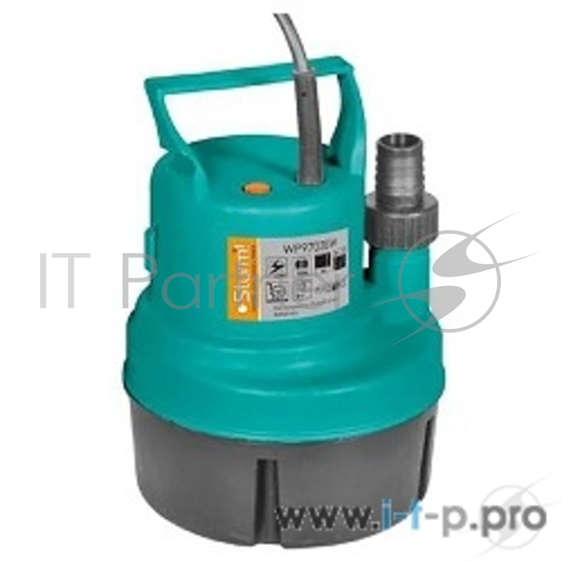 Насосы Sturm WP9703SW Насос для подъема воды с пола Sturm!, 300Вт, КАЧАЕТ С 3мм!,H=5 м, 82л/мин WP9703SW