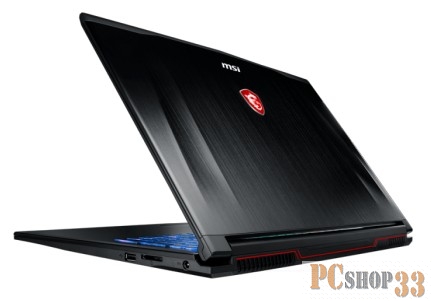 Ноутбук MSI GP72MVR 7RFX-680XRU (Core i7 7700HQ-2.80ГГц, 16ГБ, 1000ГБ, GFGTX1060, LAN, WiFi, BT, WebCam, 17.3 1920x1080, FreeDOS), черный