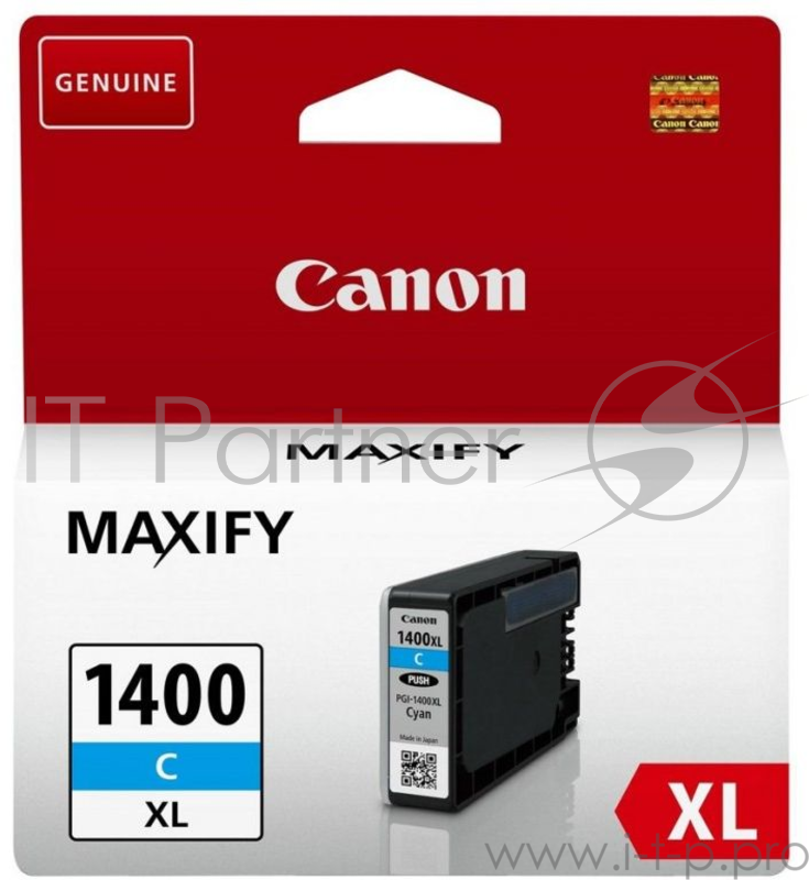 Расходные материалы Canon PGI-1400XL C Картридж струйный для MAXIFY МВ2040 и МВ2340, голубой