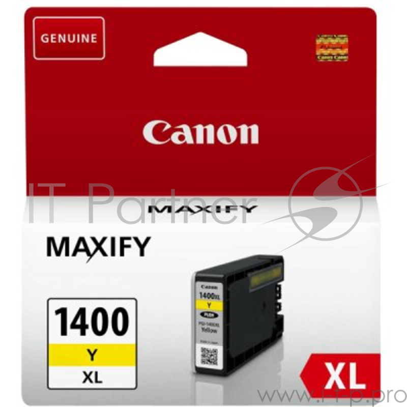 Расходные материалы Canon PGI-1400XL Y Картридж струйный для MAXIFY МВ2040 и МВ2340, жёлтый