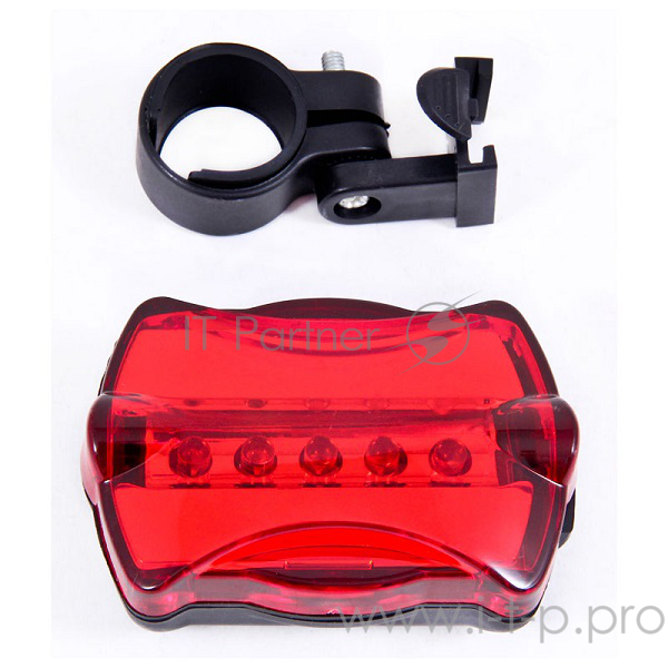 Фонарик задний ECOS VEL-14 красный свет, 4 режима (в уп. 144 шт)