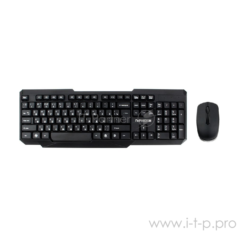 Клавиатуры, мыши Гарнизон Комплект кл-ра+мышь беспров. GKS-115, черный, 2.4 ГГц, 1200 DP