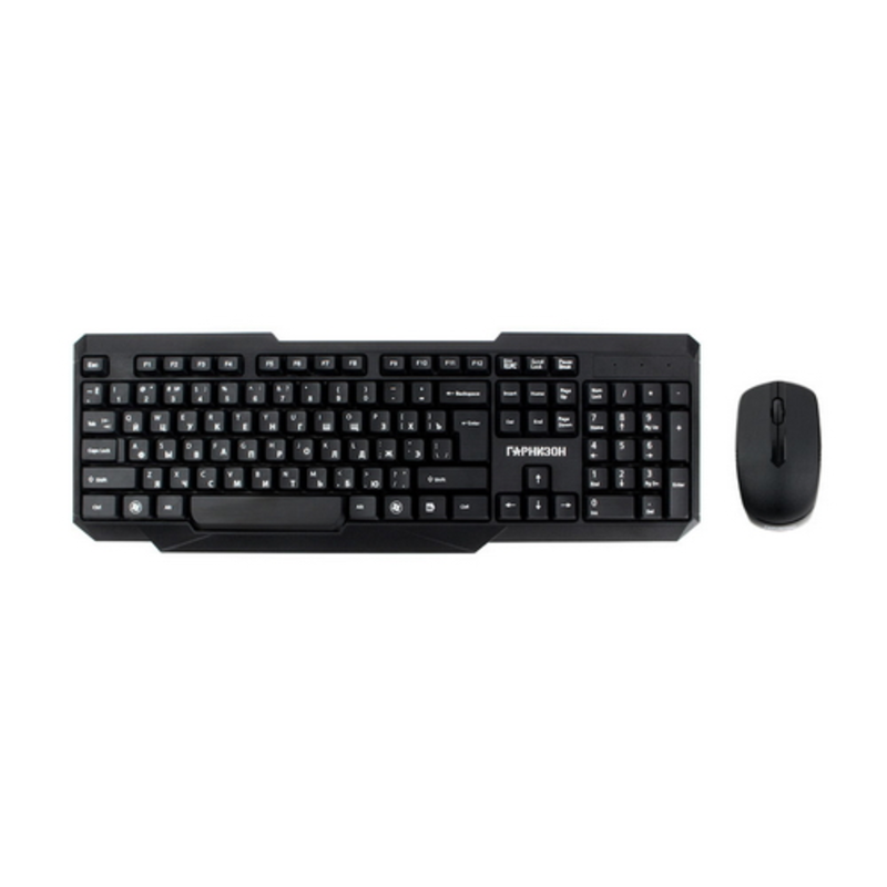Клавиатуры, мыши Гарнизон Комплект кл-ра+мышь беспров. GKS-115, черный, 2.4 ГГц, 1200 DP