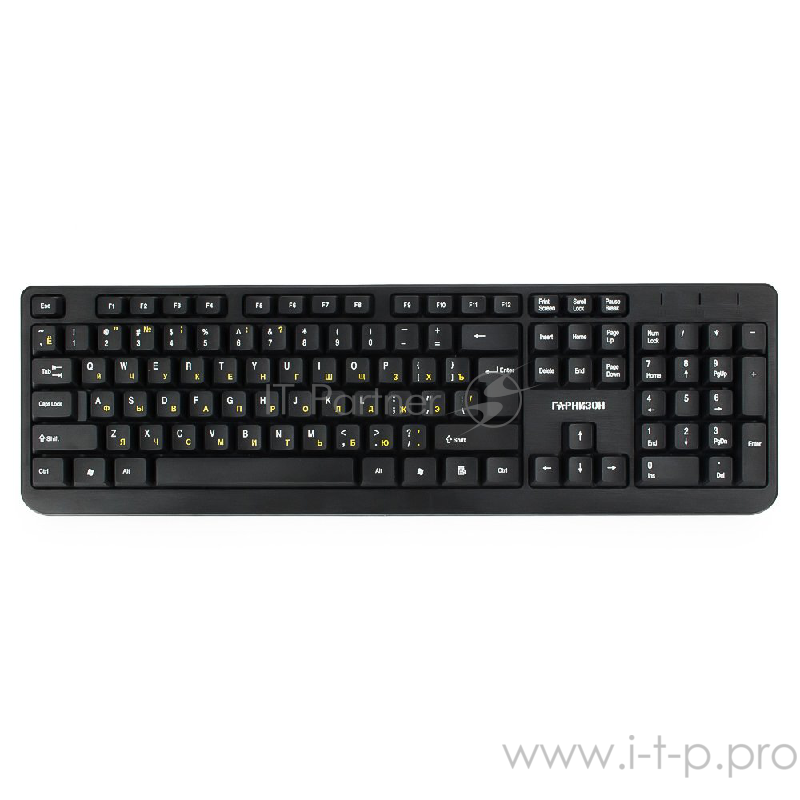 Клавиатуры, мыши Гарнизон Комплект кл-ра+мышь беспров. GKS-100, черный, 2.4 ГГц, 1000 DPI