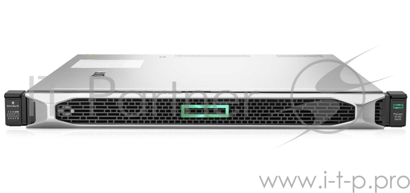 Сервер HP DL160 Gen10, 1(up2)x 4110 Xeon-S 8C 2.1GHz, 1x16GB-R DDR4, S100i/ZM (RAID 0,1,5,10) noHDD (8 SFF 2.5