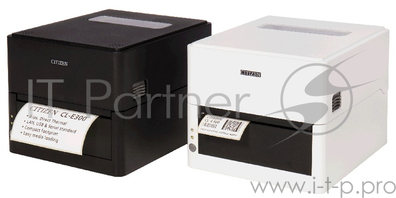 Citizen DT CL-E300, 203 dpi, LAN, USB, Serial, White