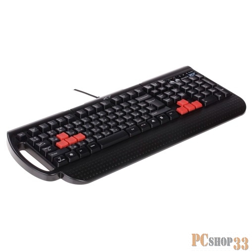 Клавиатура A4 X7-G700 черный PS/2 Multimedia Gamer (подставка для запястий)