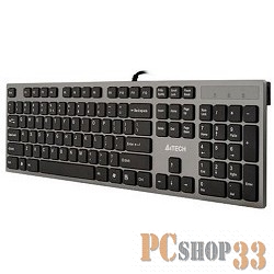 Клавиатура A4 KV-300H серый/черный USB slim
