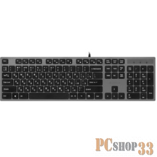 Клавиатура A4 KV-300H серый/черный USB slim